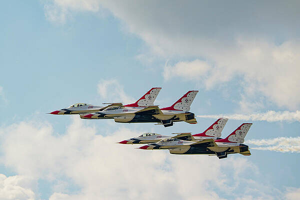 Summer Photograph - USAF Thunderbirds by Michael Collins