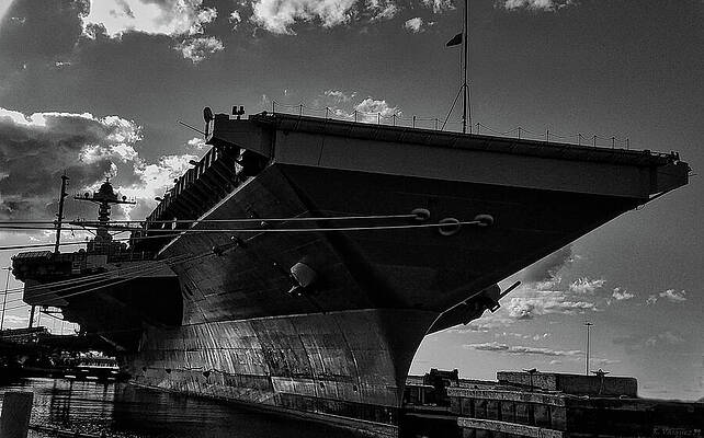 Sky Wall Art featuring the photograph USS Gerald R. Ford by Rene Vasquez