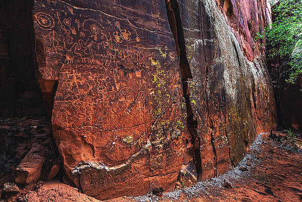 Alien Photograph - V Bar V Petroglyphs, Arizona by Abbie Warnock