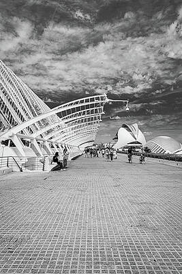 Vibrant Photograph - Valencia, City Of The Arts And The Sciences -3 by Francisco Ruiz Navas