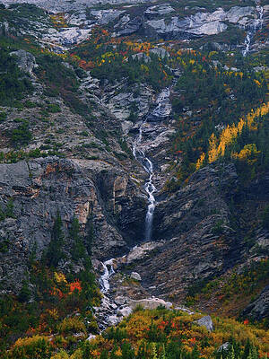 Mountain Stream in Autumn Wall Art
