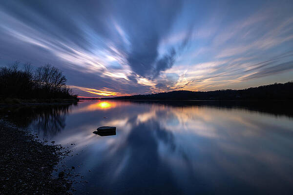 Sunset Wall Art featuring the photograph Valley Mirror by Todd Wilkinson