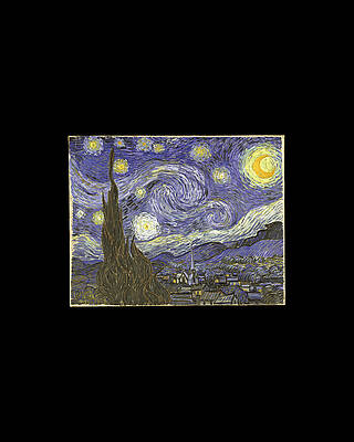Cool Wall Art featuring the digital art Van Goh Starry Night by Flippin Sweet Gear