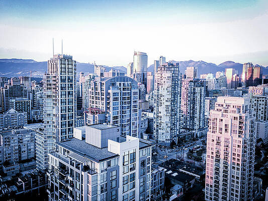British Columbia Photograph - Vancouver British Columbia Canada Cityscape 4457 by Neptune Images