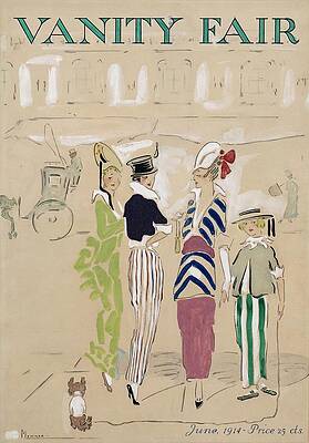 Historical Wall Art featuring the digital art Vanity Fair Cover by Antonios Valamontes