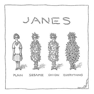 Humor Drawing - Variety Of Janes by John O'Brien