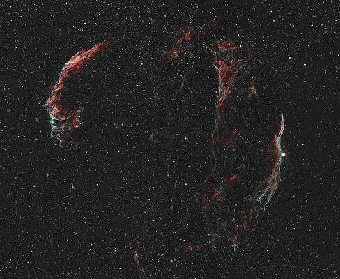 Nebula Photograph - Veil Nebula Complex by Brian Weber