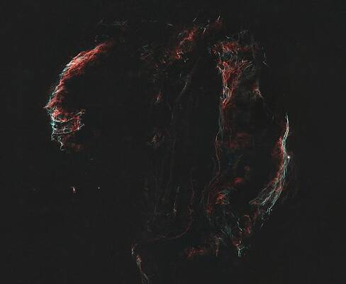 Nebula Photograph - Veil Nebula Complex Starless by Brian Weber