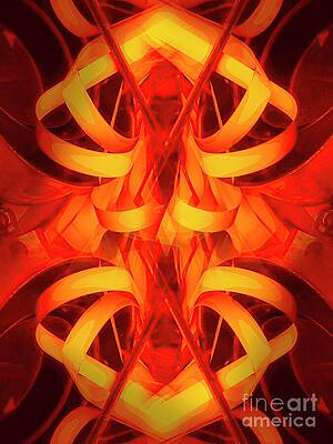 Vibrant Abstract Symmetry Digital Art