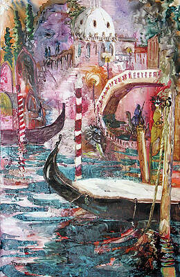 Wall Art featuring the painting Venetian Dreams by Sheila Parsons