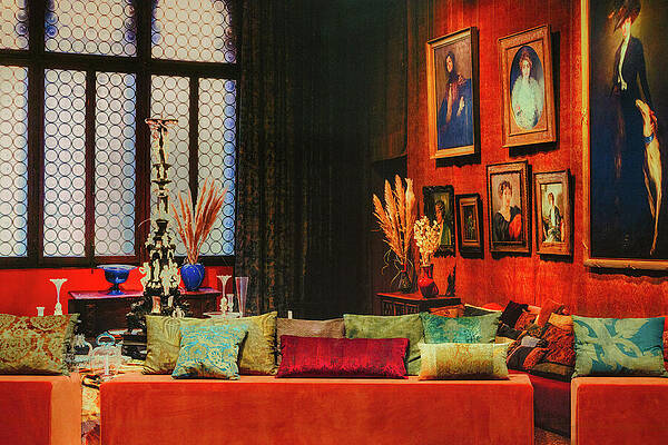 Vintage Photograph - Venetian Salon Glow by Robert Niemeier