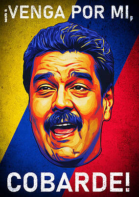 Nicolás Maduro Pop Art Portrait Wall Art