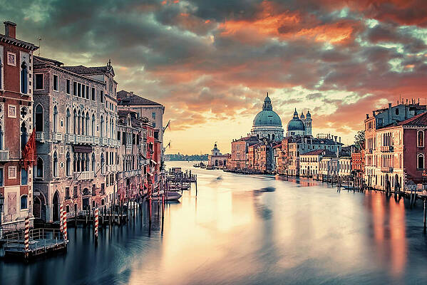 Venice Grand Canal at Dusk Photograph
