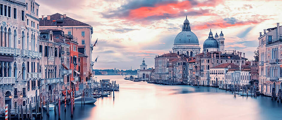 Venice Grand Canal at Sunset Photograph