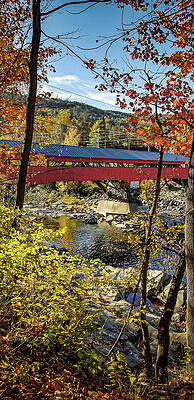 Vermont Photograph - Vermont Autumn At Taftsville Covered Bridge 2 by Ron Long Ltd Photography