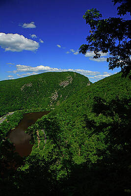Wall Art featuring the photograph Vertical Mount Tammany From Mount Minsi by Raymond Salani III