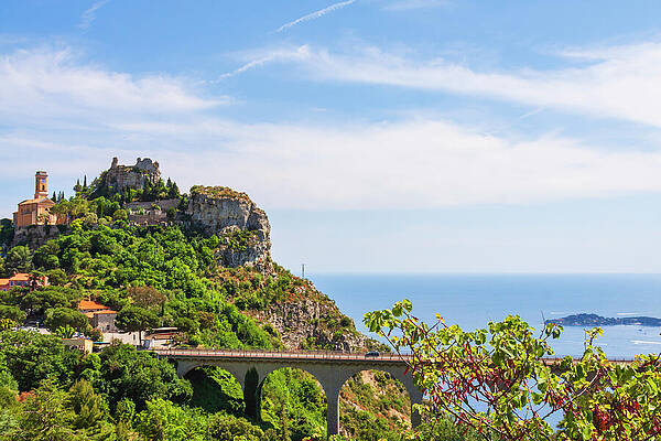 Summer Wall Art featuring the photograph Viaduct To Eze Citadel, Provence by Tatiana Travelways