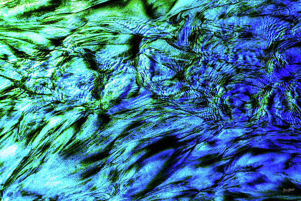 Vibrant Blue and Green Abstract Wall Art