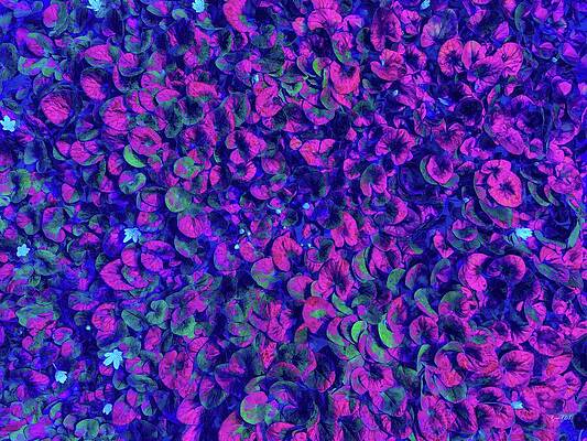 Vibrant Leaf Pattern Wall Art