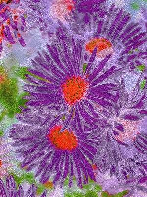 Vibrant Purple Flowers Wall Art