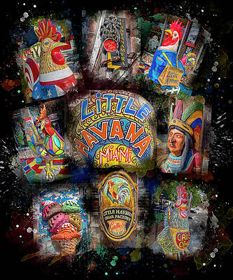 Vibrant Scenes of Little Havana Wall Art