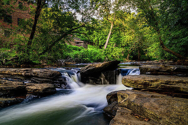 Georgia Photograph - Vickery Creek At Old Mill Park, Roswell GA by Anthony Hightower