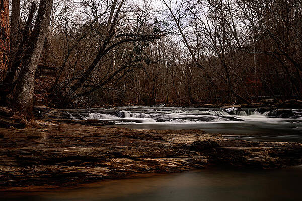 Vibrant Photograph - Vickery Creek At Roswell Mills - Roswell, GA by Anthony Hightower