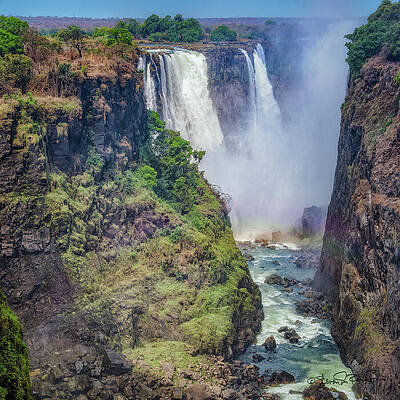 Nature Photograph - Victoria Falls by Steven Dos Remedios