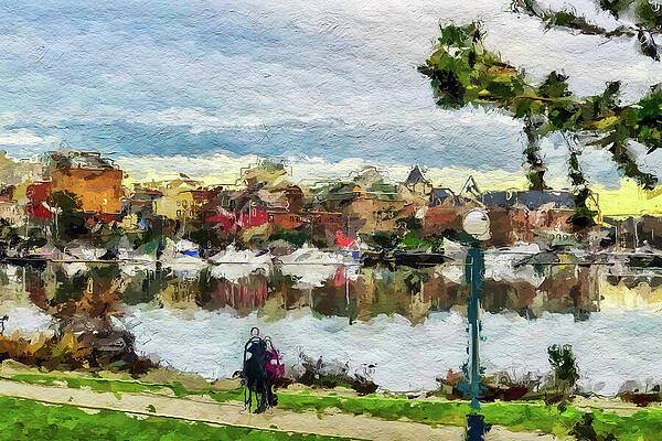 Winter Photograph - Victoria Inner Harbor BC Canada by Tatiana Travelways
