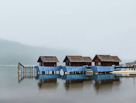 Wall Art featuring the photograph Vietnamese Pearl Farm Village by Rebecca Herranen