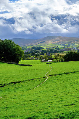 Scenic Countryside Landscape with Path Photograph