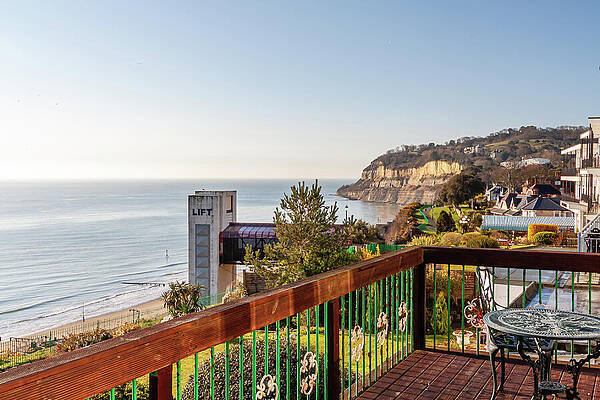 Coastal View from a Balcony Wall Art