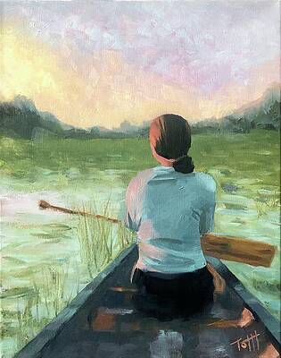 Painting - View From A Canoe by Laura Toth