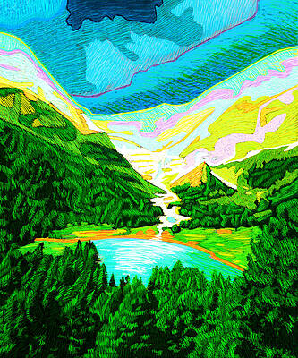 Painting - View From Bernini Express by Rod Whyte