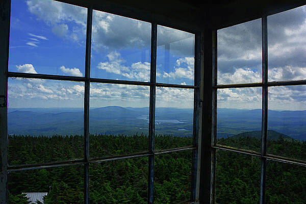 View From In Stratton Mountain Fire Tower Print