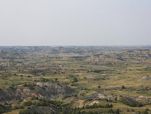 Theodore Roosevelt National Park Wall Art featuring the photograph View From Painted Canyon 2 by Amanda R Wright