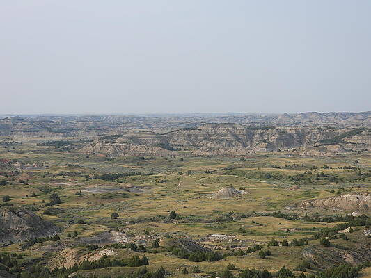 Theodore Roosevelt National Park Wall Art featuring the photograph View From Painted Canyon by Amanda R Wright