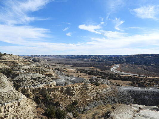 Theodore Roosevelt National Park Photograph - View From River Bend Overlook 2 by Amanda R Wright