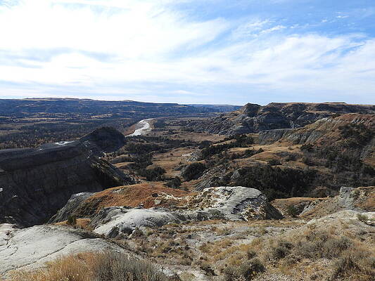 Theodore Roosevelt National Park Photograph - View From River Bend Overlook by Amanda R Wright