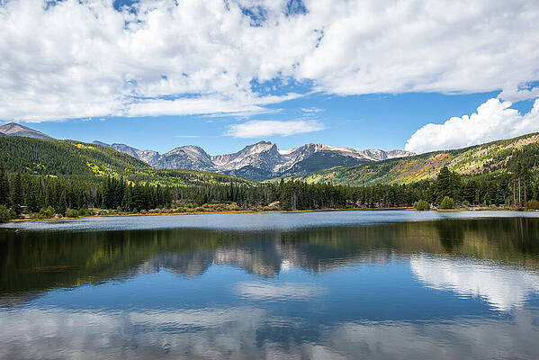 Mountain Reflections on a Clear Lake Photograph