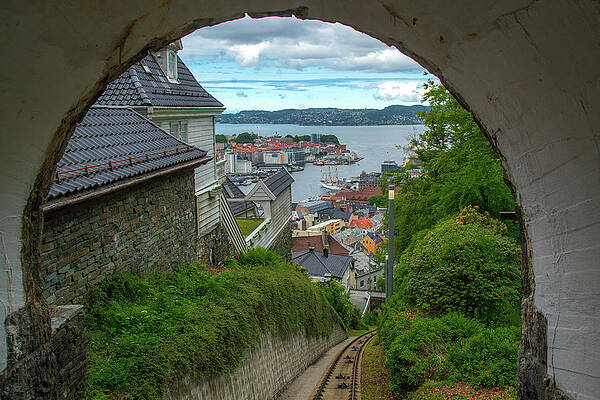 Wall Art featuring the photograph View Of Bergen From The Floibanen by Matthew DeGrushe