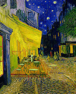 Cafe Terrace Under Starry Night Wall Art