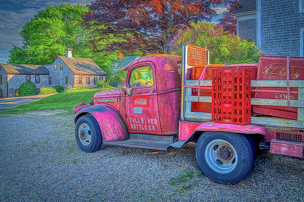 Massachusetts Wall Art featuring the photograph Vintage Coca-Cola Truck by Penny Polakoff