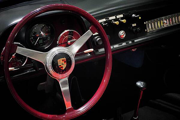 Vintage Porsche Dashboard Wall Art