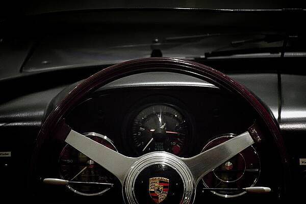 Vintage Porsche Steering Wheel Wall Art