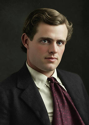 Vintage Portrait of a Young Man Wall Art