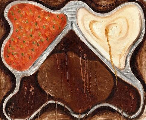 Cool Painting - Vintage Salisbury Steak  Microwave Tv Dinner Art Print by Tommervik