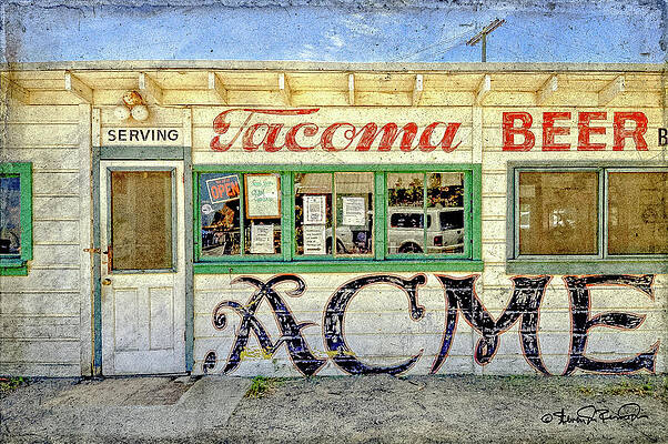 Summer Photograph - Vintage Serving Spot For Tacoma Beer At China Camp by Steven Dos Remedios