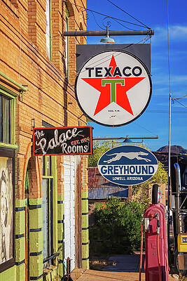 Arizona Photograph - Vintage Signs In Bisbee, Arizona by Tatiana Travelways