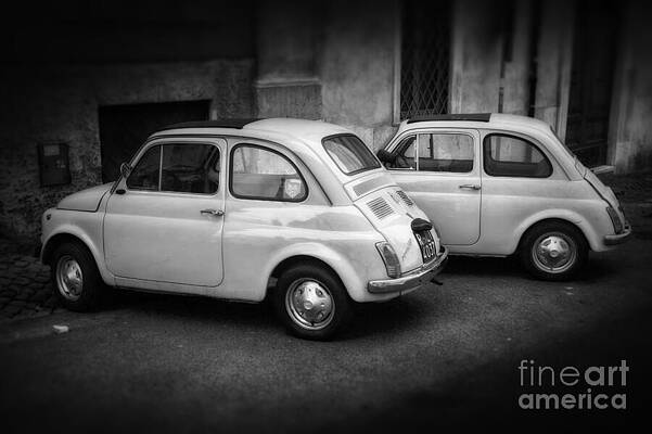 Vintage Cars in Black and White Wall Art